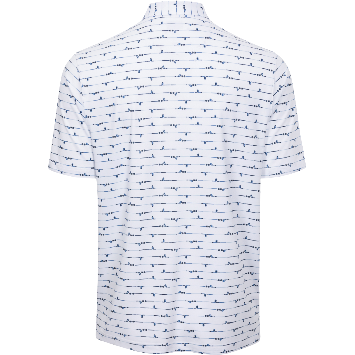 Men's ML75 Golf Iron Printed Polo - White
