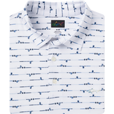 Men's ML75 Golf Iron Printed Polo - White