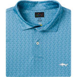 Men's ML75 Boxed Printed Golf Polo - Teal Breeze