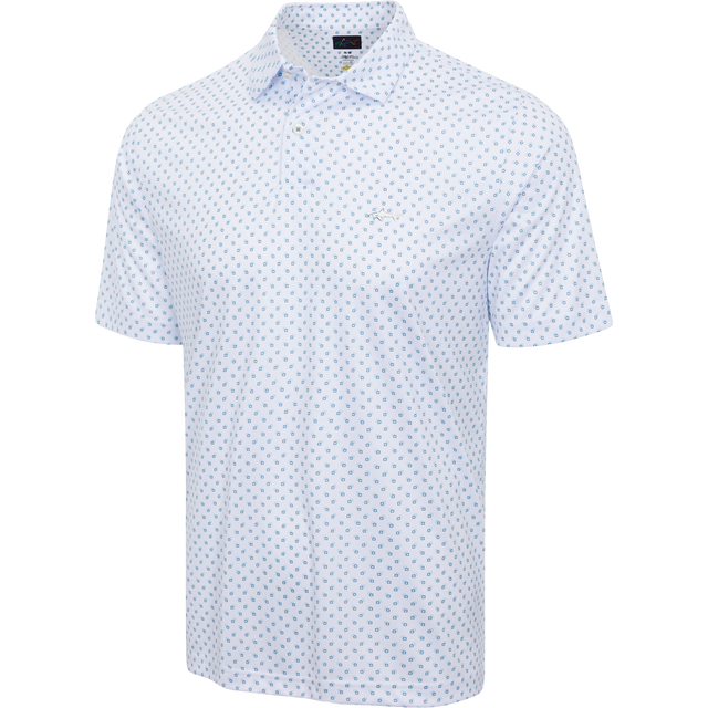 Men's ML75 Boxed Printed Golf Polo - White