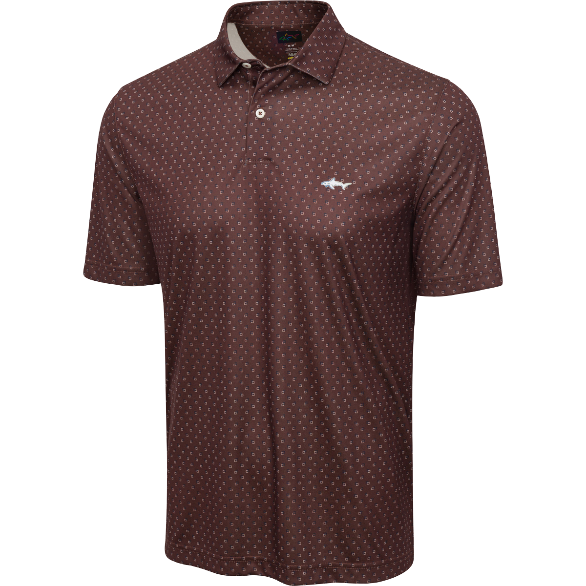 Men's ML75 Boxed Printed Golf Polo - Walnut