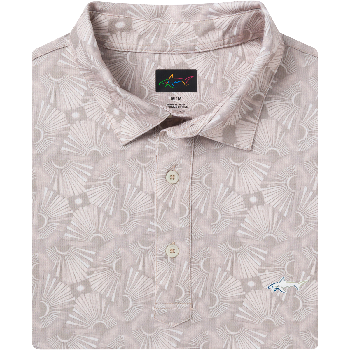 ML75 Tropic Stretch Golf Polo - Taupe Grey
