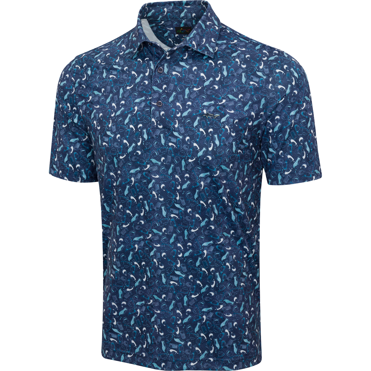 ML75 K317 Splash Golf Polo - Navy