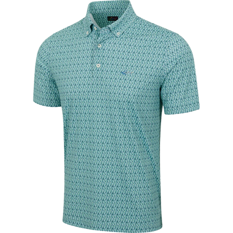 Men's Irons Button-Down Collar Golf Polo