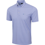 Men's Irons Button-Down Collar Golf Polo
