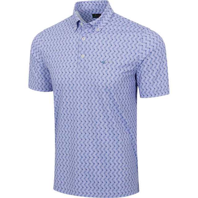 Men's Irons Button-Down Collar Golf Polo
