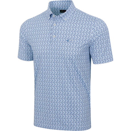 Men's Irons Button-Down Collar Golf Polo