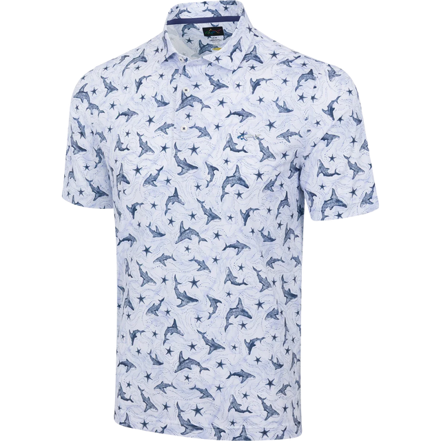 Men's Galaxy Shark Golf Polo