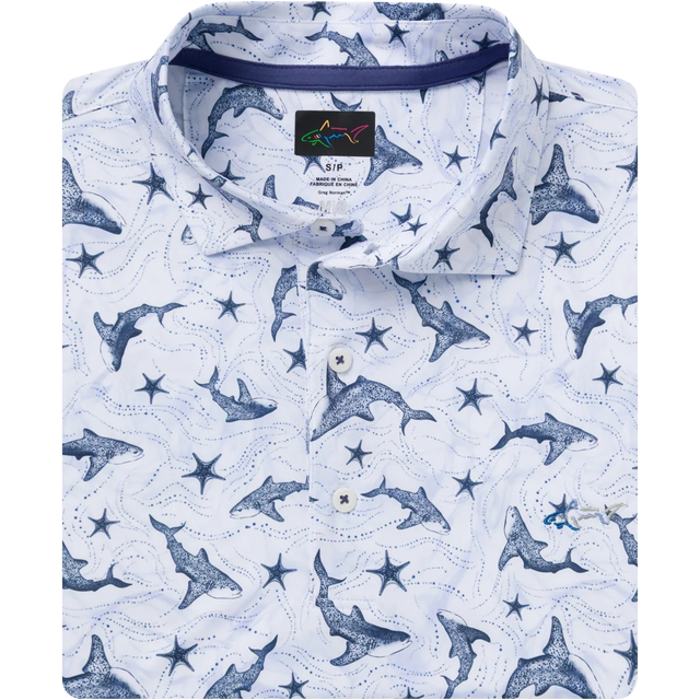 Men's Galaxy Shark Golf Polo