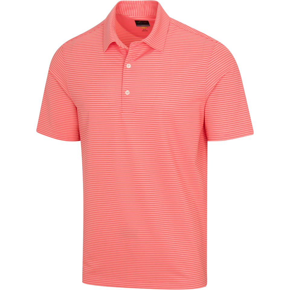 Freedom Micro Pique Classic Stripe Golf Polo T shirt