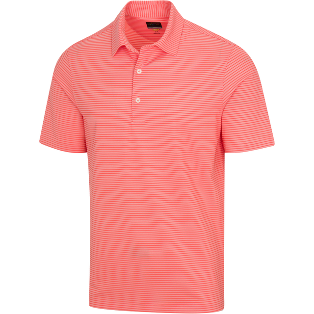 Freedom Micro Pique Classic Stripe Golf Polo T shirt