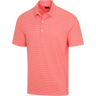 Freedom Micro Pique Classic Stripe Golf Polo T shirt