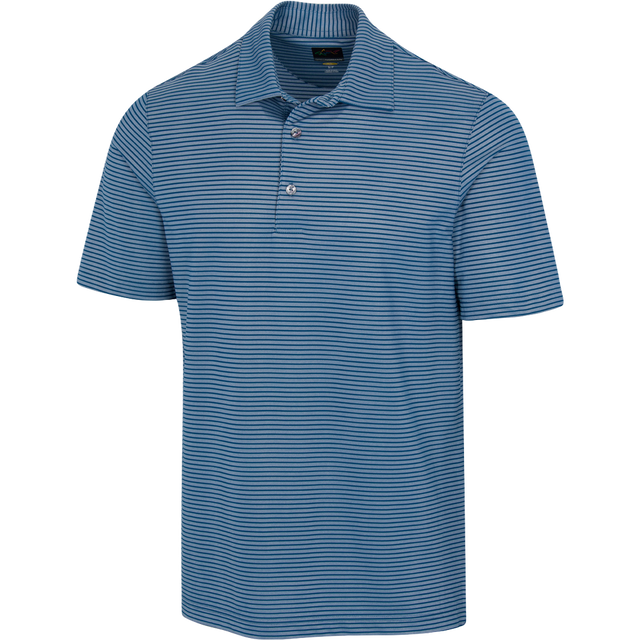 Freedom Micro Pique Classic Stripe Golf Polo T shirt