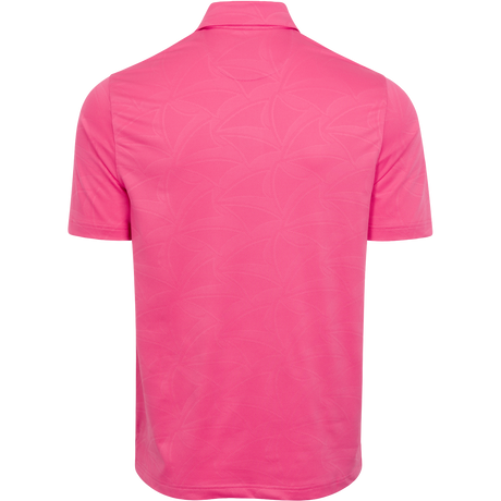 Shark Wave Jacquard Golf Polo - Pink