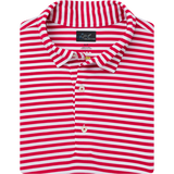ML75 Recycled Microlux Yarn-Dye Stripe Golf Polo - Red Heather