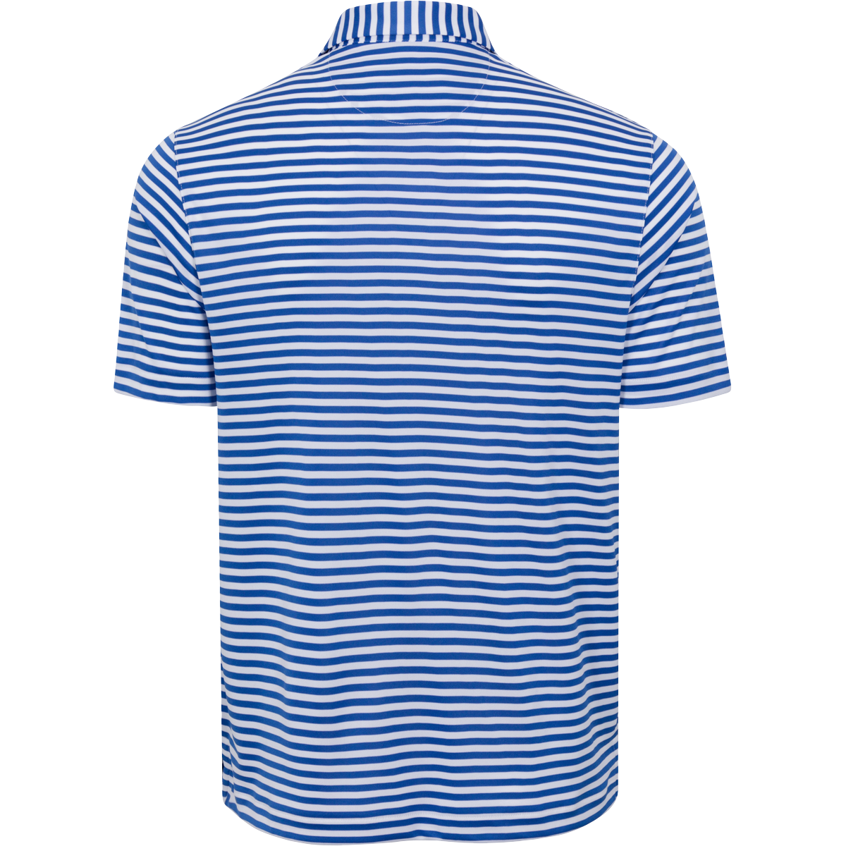 ML75 Recycled Microlux Yarn-Dye Stripe Golf Polo - DP White
