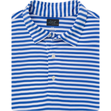 ML75 Recycled Microlux Yarn-Dye Stripe Golf Polo - DP White