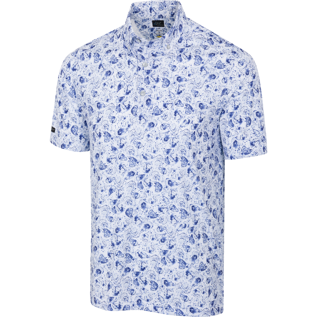 Men's Splash Printed Golf Polo T-Shirt