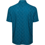 Men's ML75 Golf Club Stripe Printed Polo - Vivid Teal