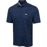 Men's ML75 Golf Club Stripe Printed Polo - Navy