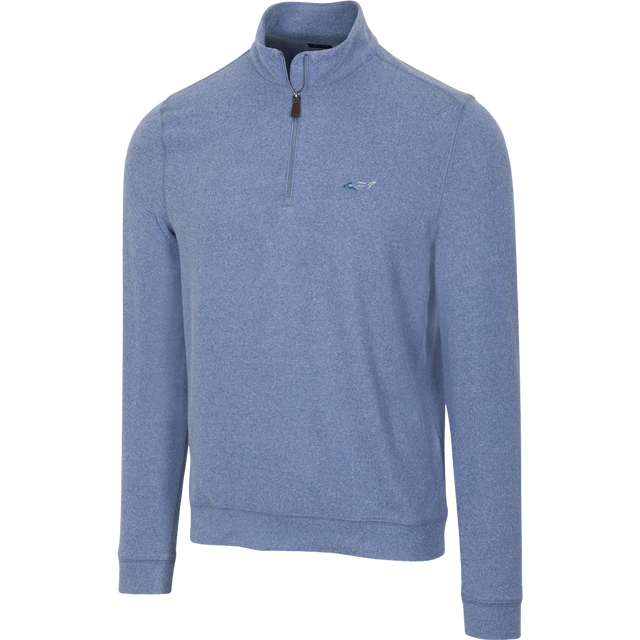 Cozy Shark Quarter Zip - Colony Blue Heather