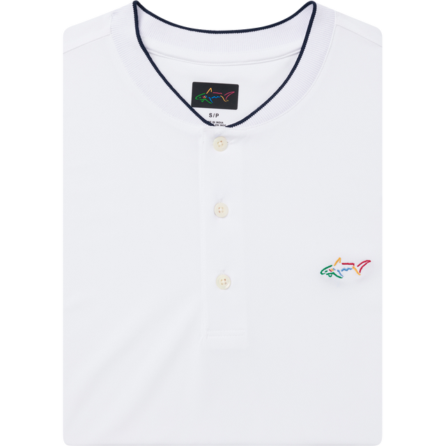 Baseball Collar Micro Pique Shark Polo