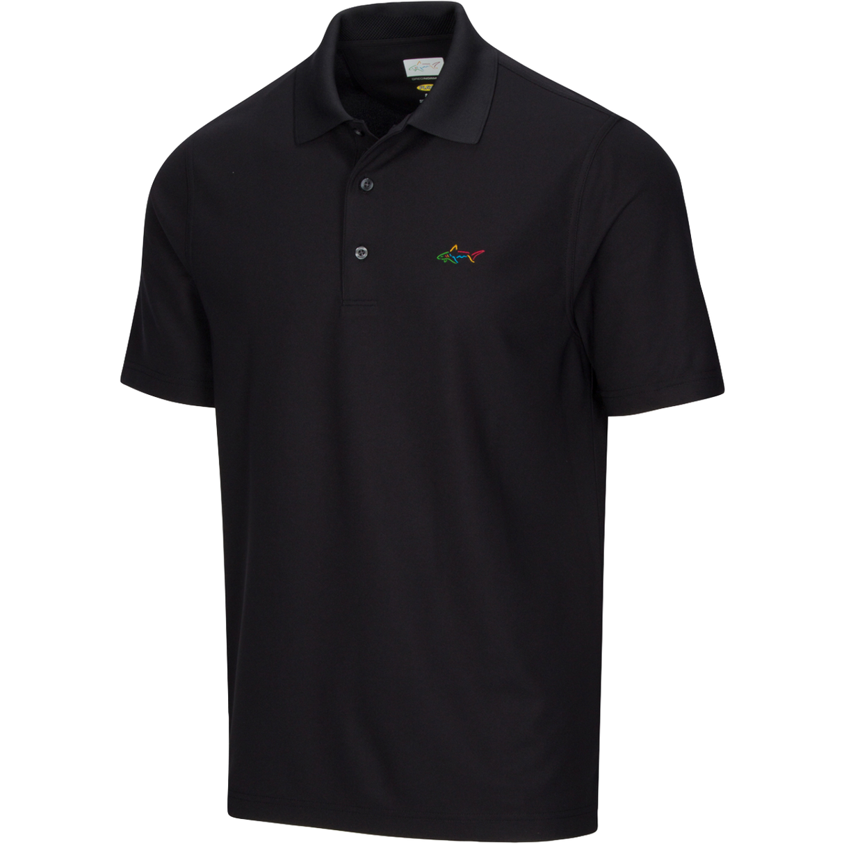 Classic Pique Shark Polo - Black