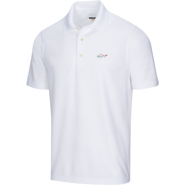 Classic Pique Shark Polo - White