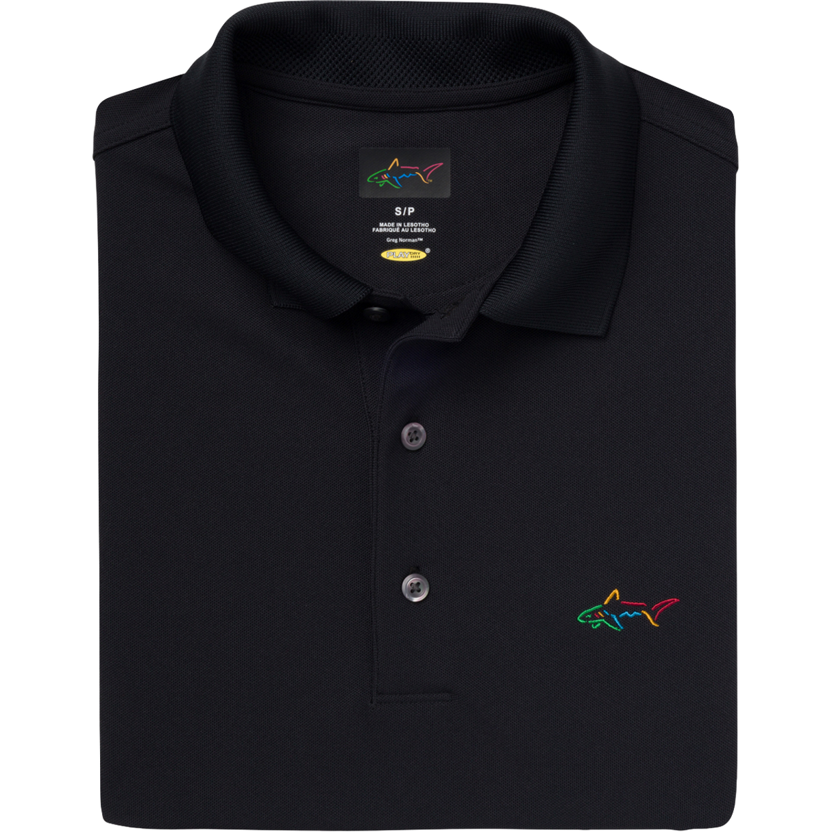 Classic Pique Shark Polo - Black