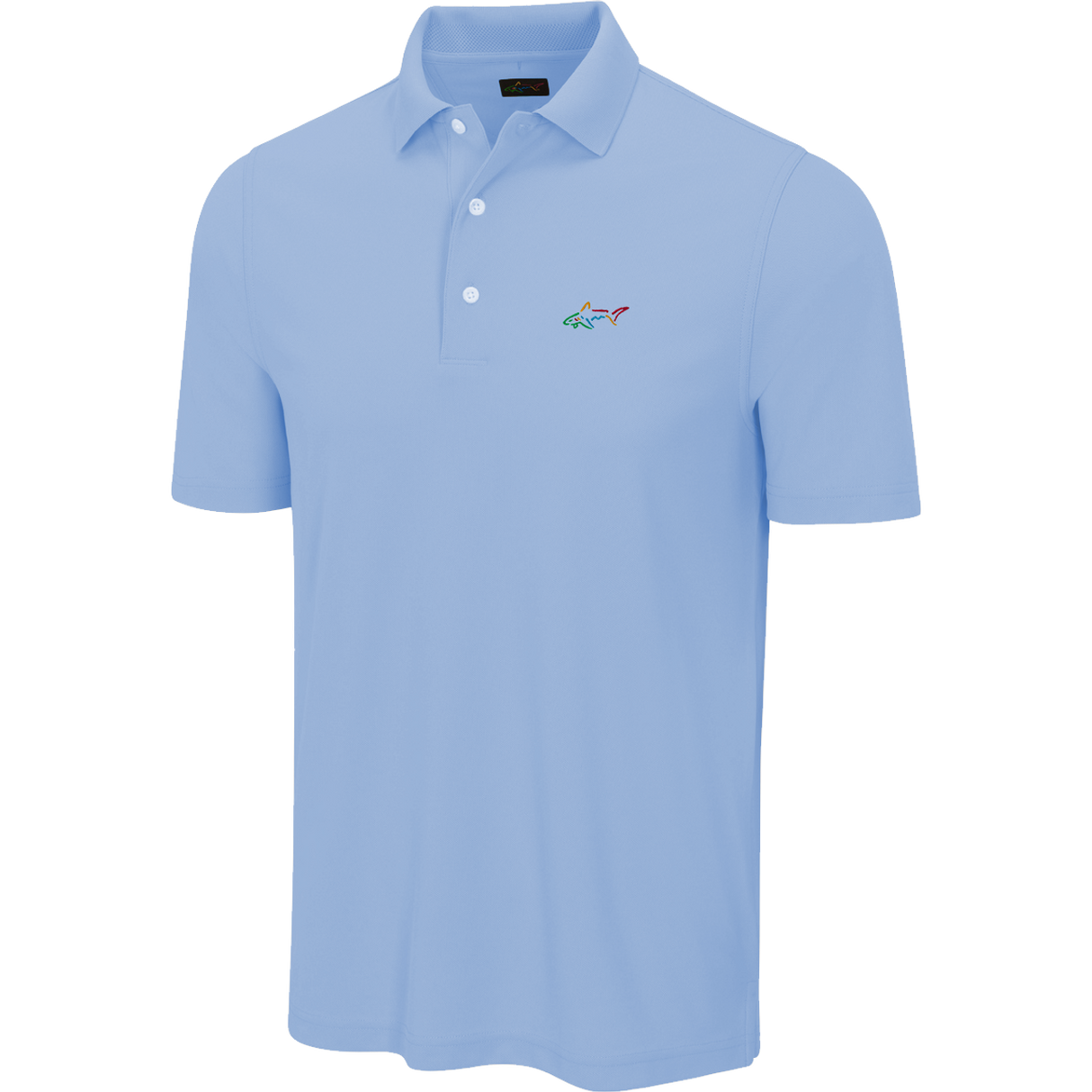 Classic Pique Shark Polo - Blue Haze
