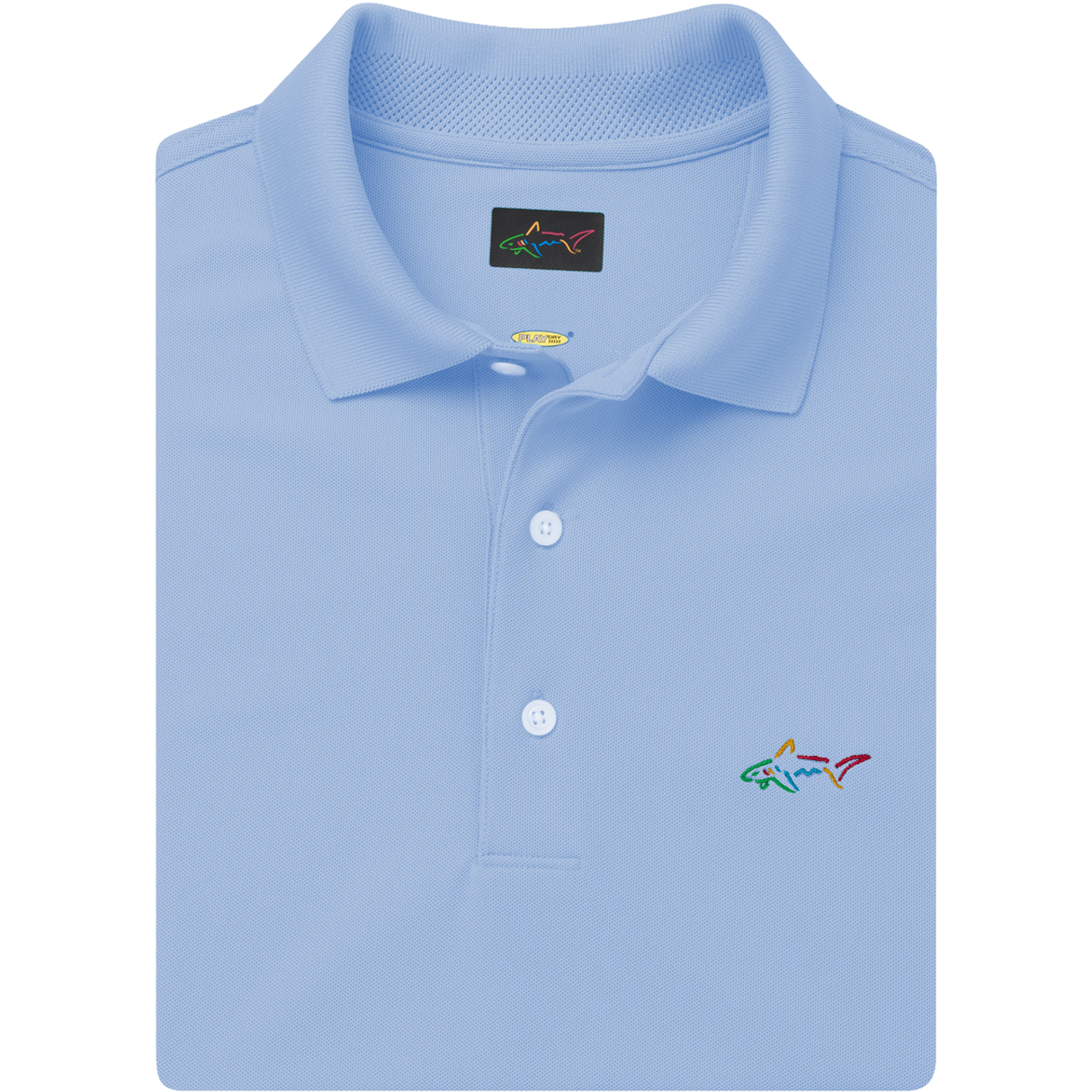 Classic Pique Shark Polo - Blue Haze