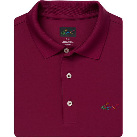 Classic Pique Shark Polo - Maroon