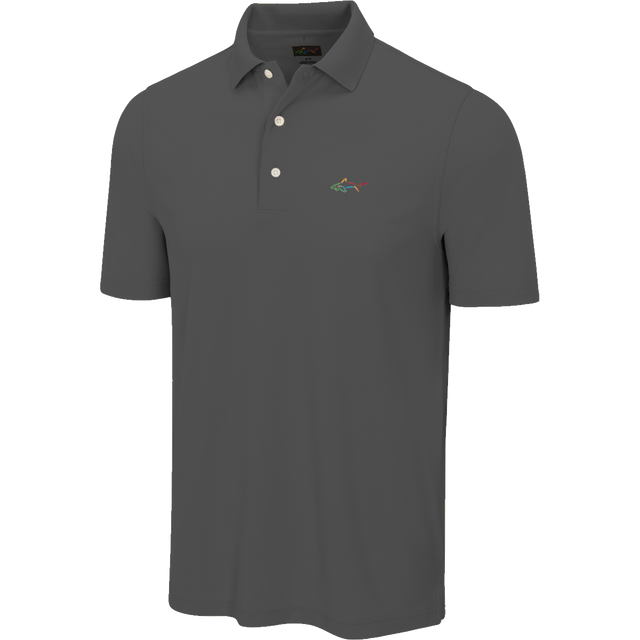 Classic Pique Shark Polo - Dark Grey