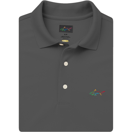 Classic Pique Shark Polo - Dark Grey