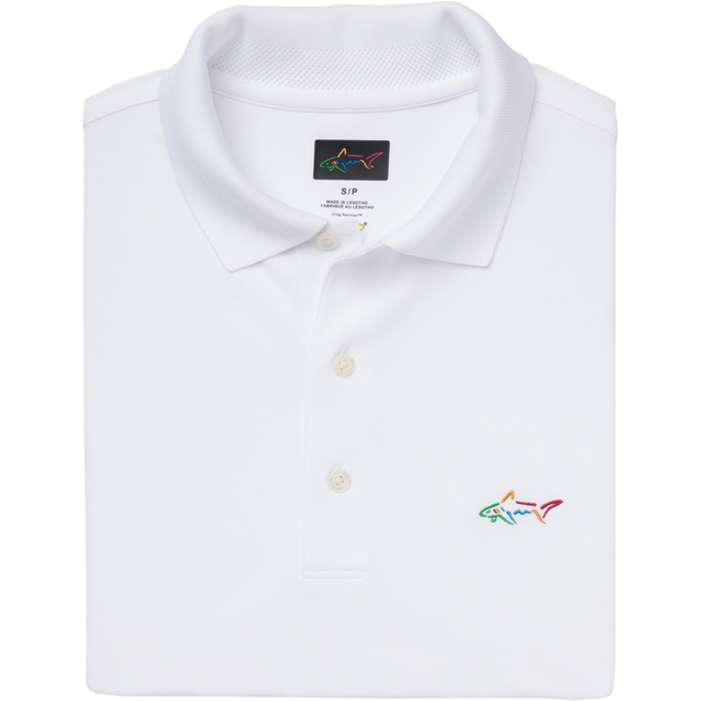 Classic Pique Shark Polo - White