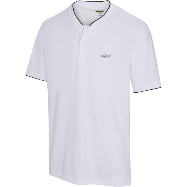 Baseball Collar Micro Pique Shark Polo