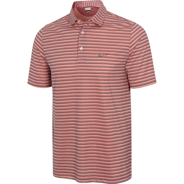 Mesh Stripe Golf Polo T Shirt