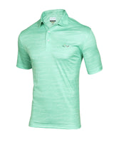 Lime Meadow Print Golf Polo T shirt