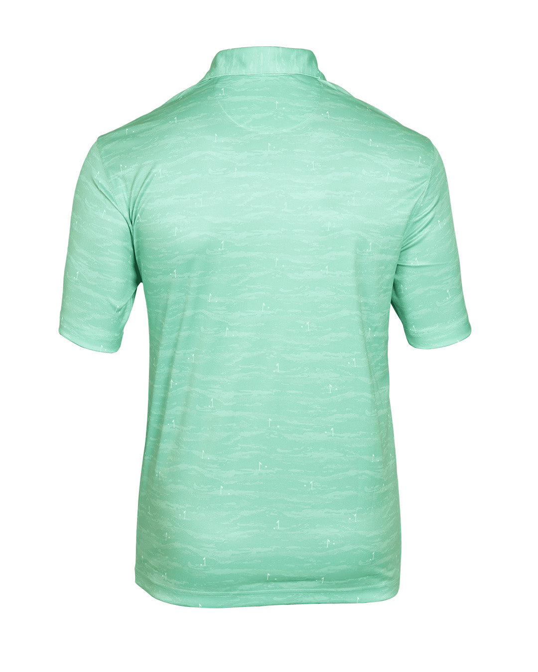 Lime Meadow Print Golf Polo T shirt