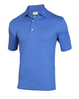 Men's Indigo Blue Striped Polo T shirt