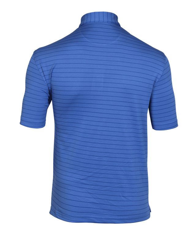 Men's Indigo Blue Striped Polo T shirt