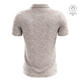 Men's Desert Palm Print Golf Athletic Fit Golf Polo