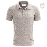 Men's Desert Palm Print Golf Athletic Fit Golf Polo