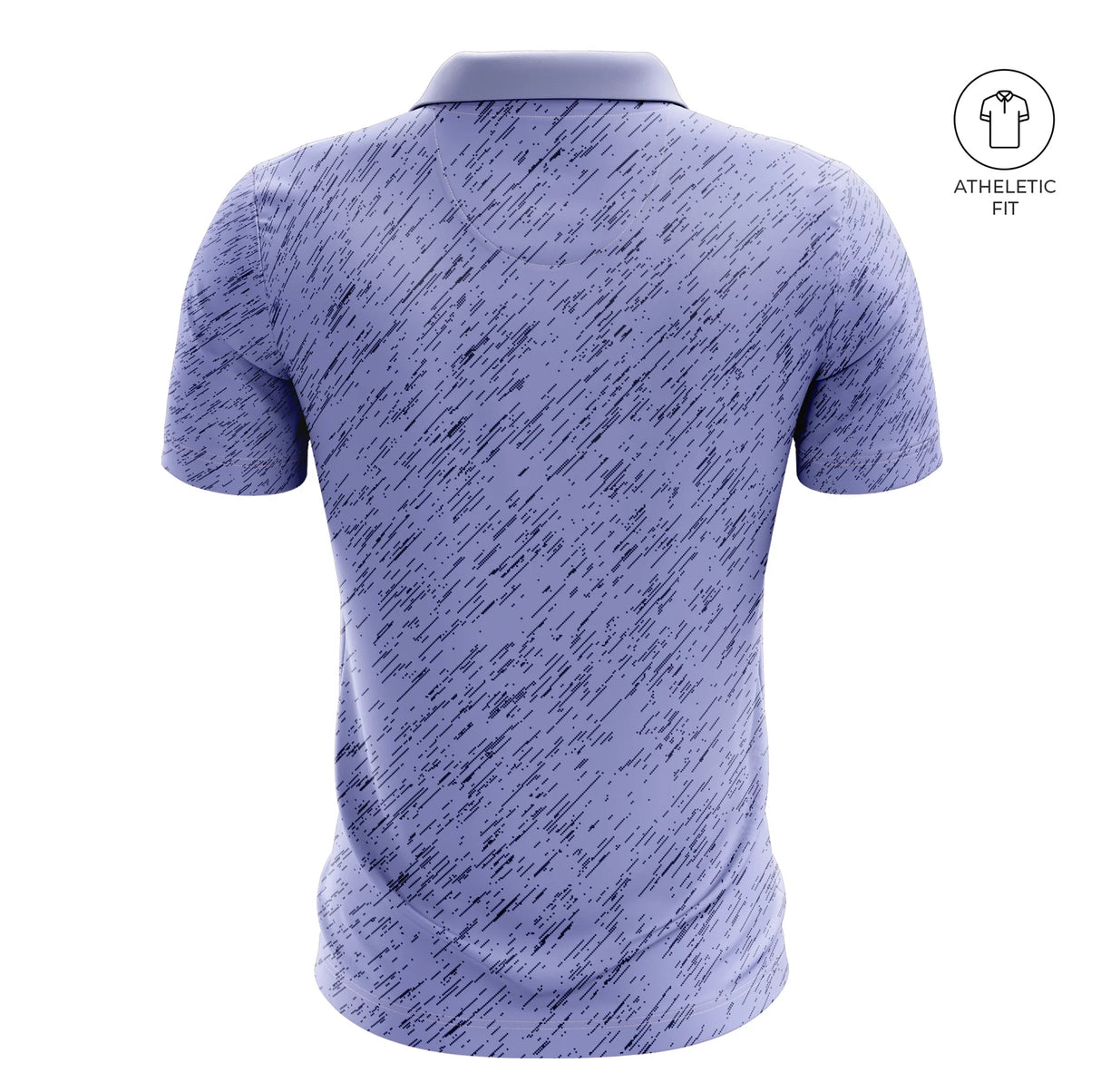 Men's Azure Dash Golf Athletic Fit Golf Polo