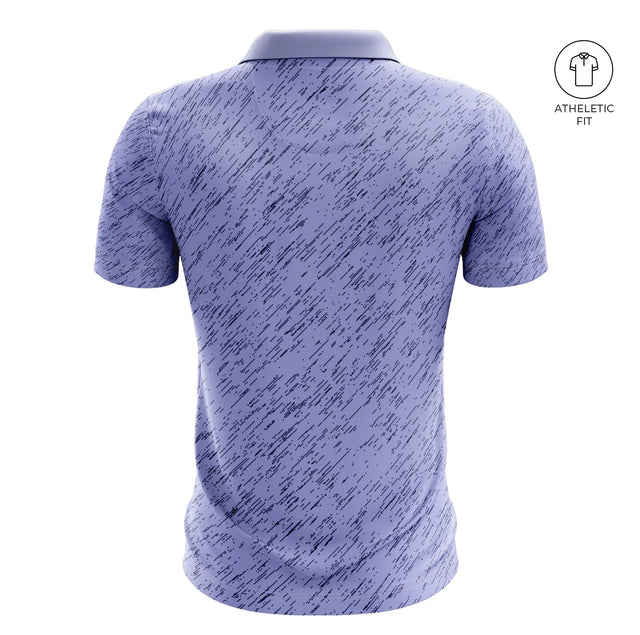 Men's Azure Dash Golf Athletic Fit Golf Polo