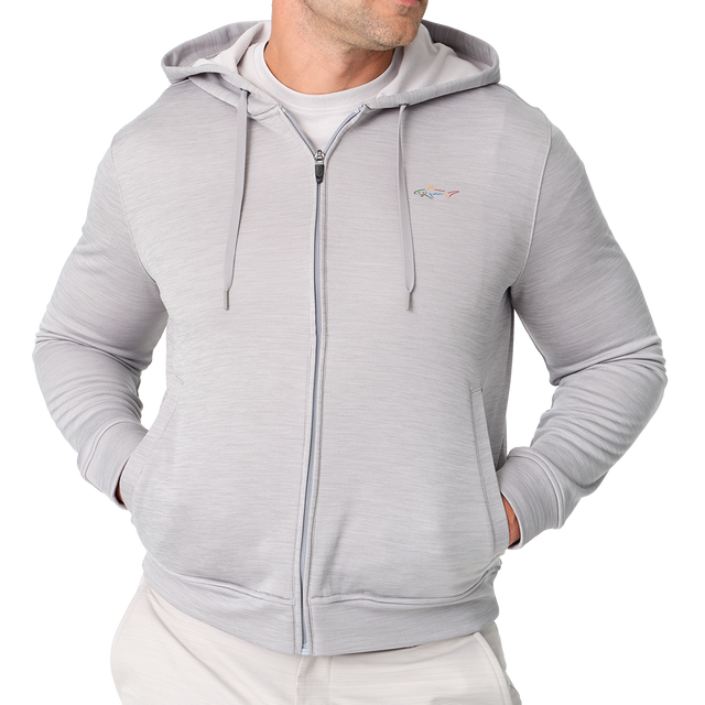 Shark Full-Zip Fleece Golf Hoodie