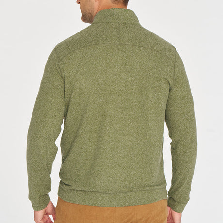 Cozy Shark Quarter Zip - Ranger Green Heather