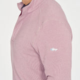 Men's Cozy Fleece Button Mock Golf Pullover