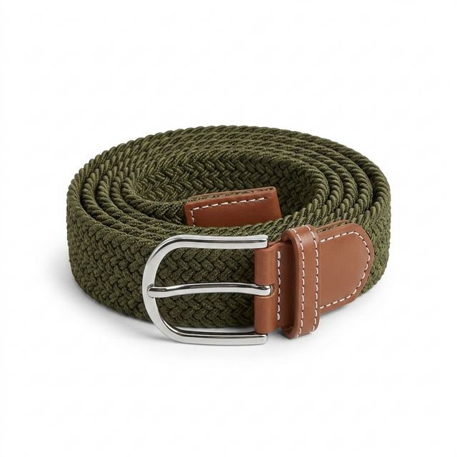 Men's Golf Braided Stretchable Belt