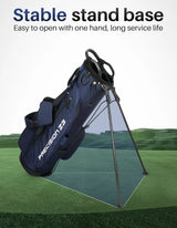 premium custom 5 way divider waterproof lightweight sunday nylon golf bag ( with Complementary Rain Cover)